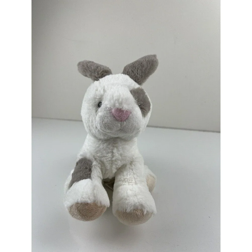 Carter’s Bunny Rabbit Plush Stuffed Animal Lovey Baby Toy 2016 White Gray Cuddly